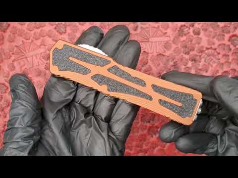 Heretic Colossus Single edge root beer partial serrated