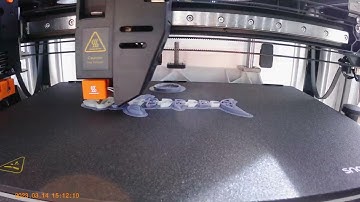 Snapmaker J1 - White/Grey Shark dual color 3d test print (1/2)