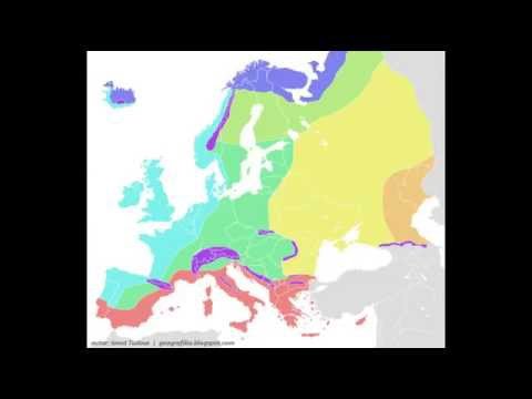 Animații Geografie Bac Tipurile De Climă Din Europa Youtube