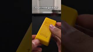 3D printed gold bar #3dprinting #3dprinted #gold #foryou #cool #golden
