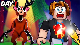 I Survived 100 Days in a Haunted Forest Roblox