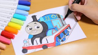 【トーマス】イラスト　お父さんのお絵描き　My drawing a picture of Thomas