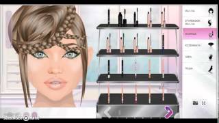 Stardoll make up tutorial - Green is a great color!
