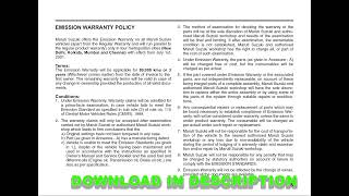 SUZUKI BALENO 2016–2022 OWNER'S MANUAL PDF ENGLISH | Complete User & Service Guide