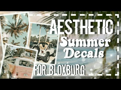 Aesthetic Summer Bloxburg Decals