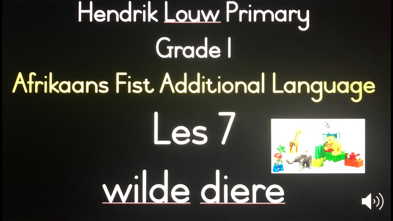 Afrikaans 1st additional language les 7 YouTube