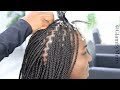 Professional knotless box braids