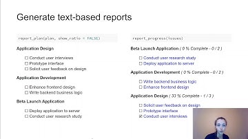 useR! 2020: projmgr: Managing the human dependencies of your project (E. Riederer), lightening
