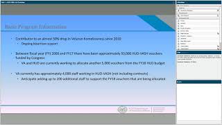 Part I - Housing and Urban Development-Veterans Affairs Supportive Housing (HUD-VASH): An Overview