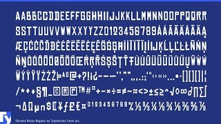 [GET] Chinese Rocks font family