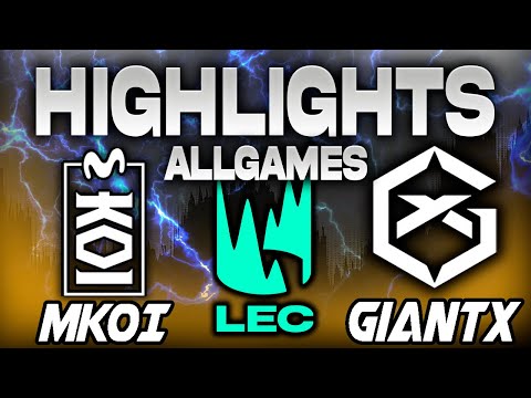 KOI VS GIANTX ALLGAMES HIGHLIGHTS LEC 2025 WINTER SEASON - LEAGUE OF LEGENDS - PLAYOFFS
