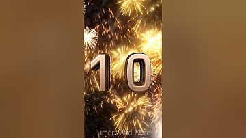 10 Second Countdown Timer: Happy New Year 2025! 🎉🎆