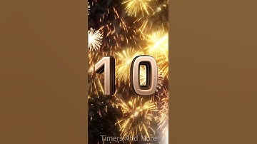 10 Second Countdown Timer: Happy New Year 2025! 🎉🎆