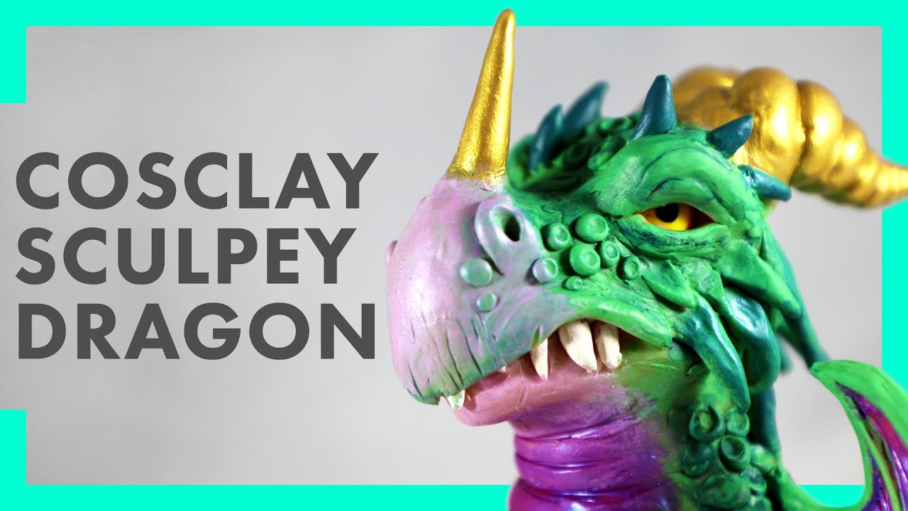 Cosclay Sculpey Dragon 