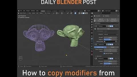 How to Copy Modifiers in Blender