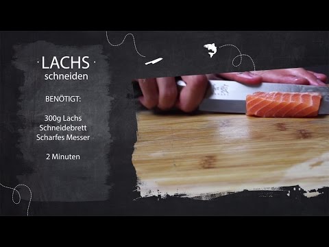 Sushi Kurs - Teil 07 - Lachs für Sushi schneiden