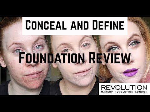 Revolution Conceal & Define Foundation Review on Acne