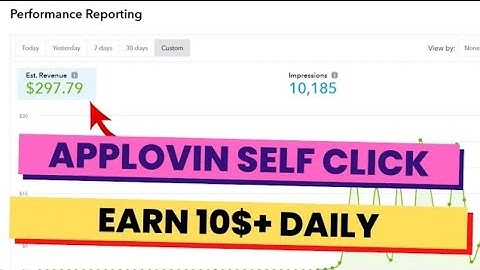 APPLOVIN SELF CLICK APPLICATION  HIGH ECPM TRICK applovin Max self click app with account