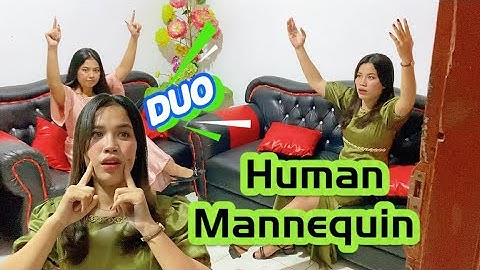 Human Mannequin Duo Rika & Theresia time stop freeze - a short movie by KT Team