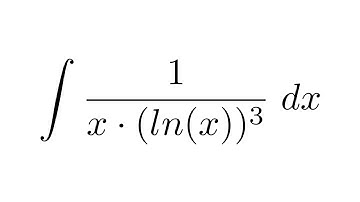Integral of 1/(x*(ln(x))^3) (substitution)