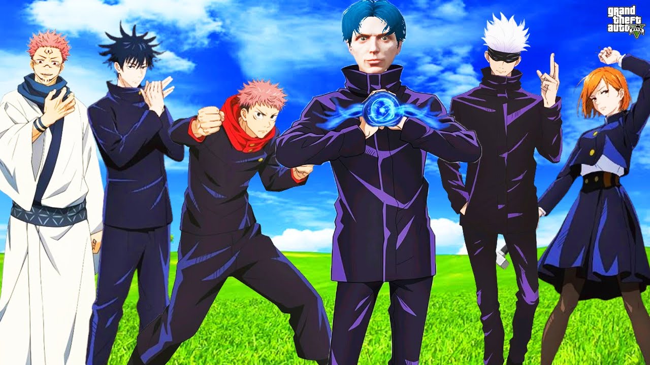ကျနော် ကမ္ဘာ့အကြမ်းဆုံးAnime ဂိုဏ်းခေါင်းဆောင်ဖြစ်ခဲ့တယ်/ Jujutsu Kaisen in GTA V