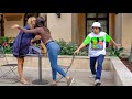 Chair pulling prank in beverly hills