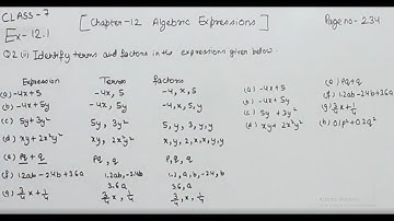 Class 7 -Question 2 Ex- 12.1-  Algebraic Expressions- Chapter 12 Maths Class 7- NCERT