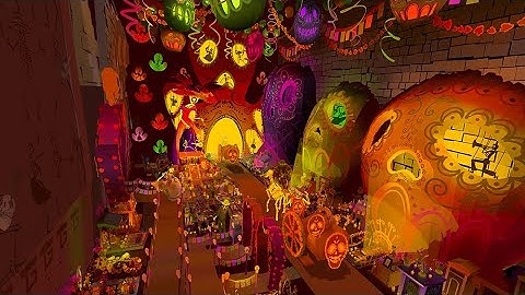 Quill VR Animation ~ Day of the Dead - VR Dark Ride Experience - 1080p