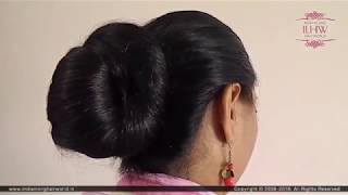 Sarita's Extra Huge Stick Bun Show Off & Bun Drop With Her Beautiful Almost Floor Length Silk