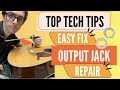 How to Repair A Fallen Guitar Output Jack | Step-by-Step Guide to Fixing an Output Jack 🎸🔧