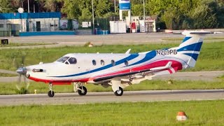 Pilatus PC-12/45 (N209PB) at Sabadell Airport.