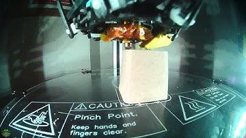 Printing Night Light Shade in Wood PLA on Rostock Max V2