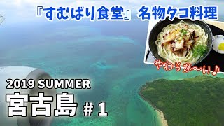 [ 沖縄 宮古島 3泊4日の旅 ]　#1 ANAのマイルを使って関西空港から宮古島へ♪　到着後は、タコ料理で有名な『すむばり食堂』さんへ行きました♪　～ ANAのマイル旅 ～