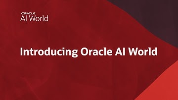 Announcing: Oracle CloudWorld is Now Oracle AI World