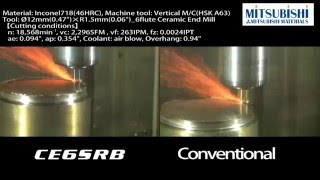Mitsubishi Material’s Ceramic End Mill Performance Vs Conventional Ceramic
