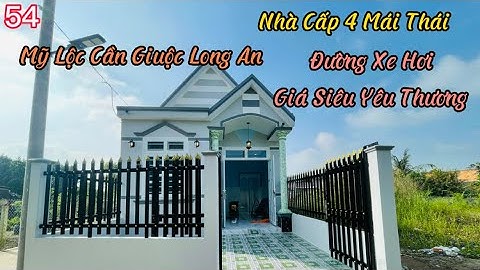 Bán Nhà Cần Giuộc Long An Nhà Cấp 4 Mái Thái 112m2 Sổ Hồng Riêng Đường Xe Hơi