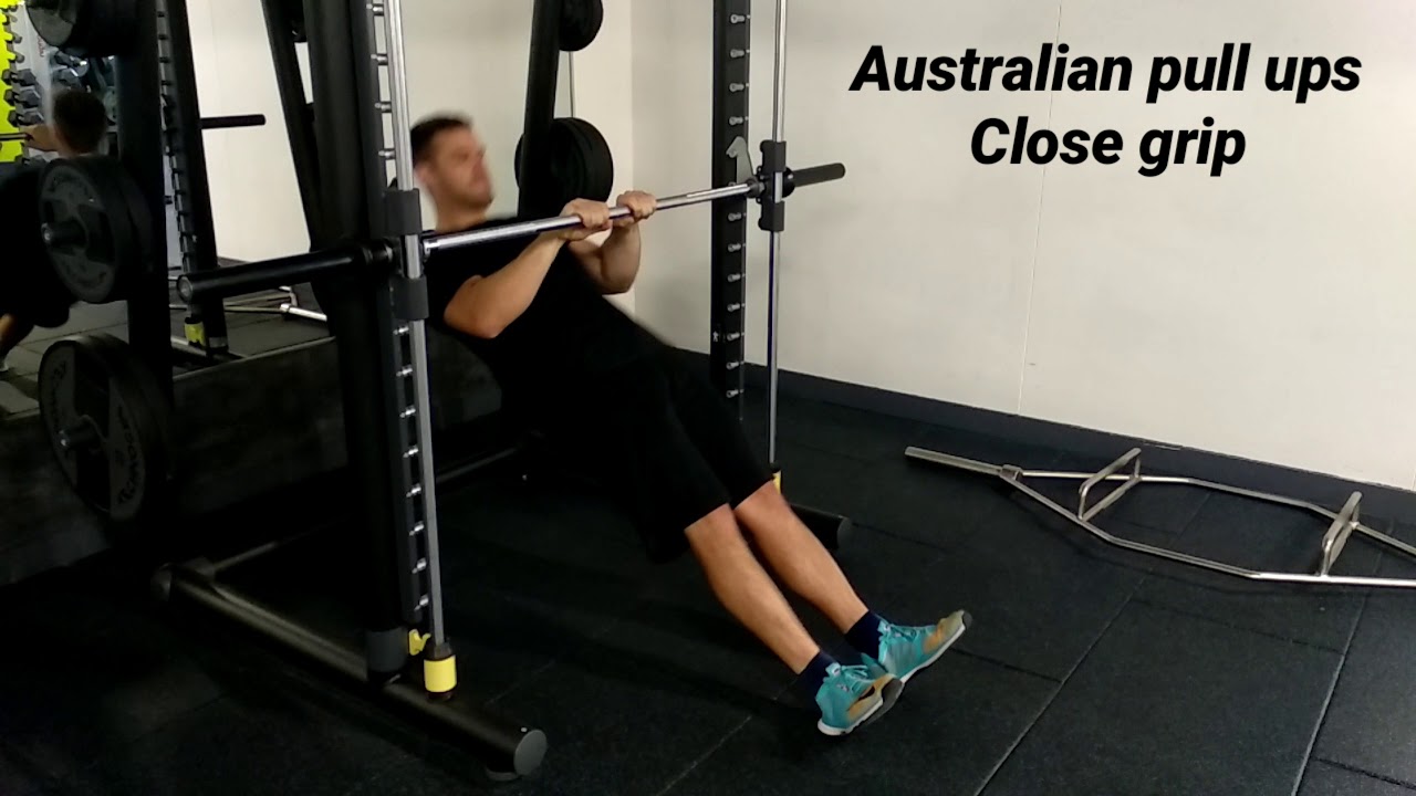 Australian Close Grip Pull Up YouTube