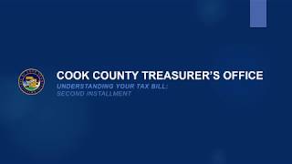 Treasurer Maria Pappas, Cook County - Understanding Your Tax Bill - 2017 Second Installment