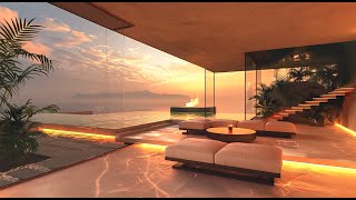 Smooth Jazz with Sunset Chill Out Villa Vibes - Relaxing Summer Jazz Music with Ocean Sounds