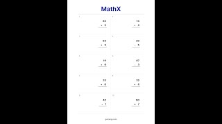 Free Beginner Math Worksheet #11 | Addition & Subtraction Practice #Shorts