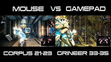 Warframe PC - Mouse vs Gamepad Gameplay