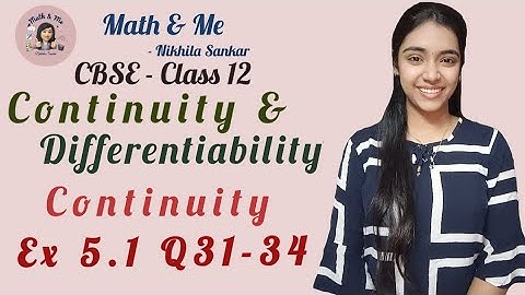 Class12 Ex 5.1 Q31-34 Continuity & Differentiability #mathematics #continuity #differentiation #cbse