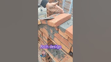 ARCH BRICK Design/ make bricks arch #bricklaying #asmr #architecturedesign
