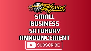 Small Business Saturday!!! Blessedperformance.com 1-800-577-2698 #BlessedPerformance #BuiltNotBought