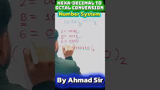 Hexa-Decimal to Octal Conversion (Digital Electronics / Number System):#HexaDecimalToOctal