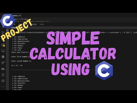 Calculator In C... #coding #programming #clanguage #skills #project #video #algorithm #calculator