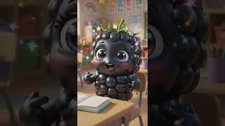 Hi! I'm Blackberry| Learn Fruit Names for Kids 🍓 Fun Educational Cartoon #trendingShorts#viralshorts