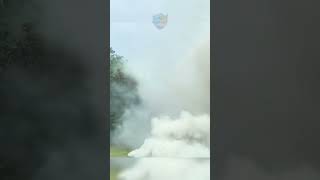 Asap Tebal Penuhi Badan Jalan Tol