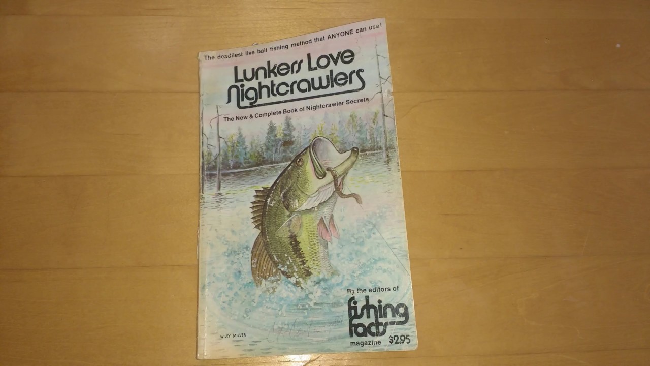 How To Catch Bass On Nightcrawlers - Old Fishing Book w/ Great