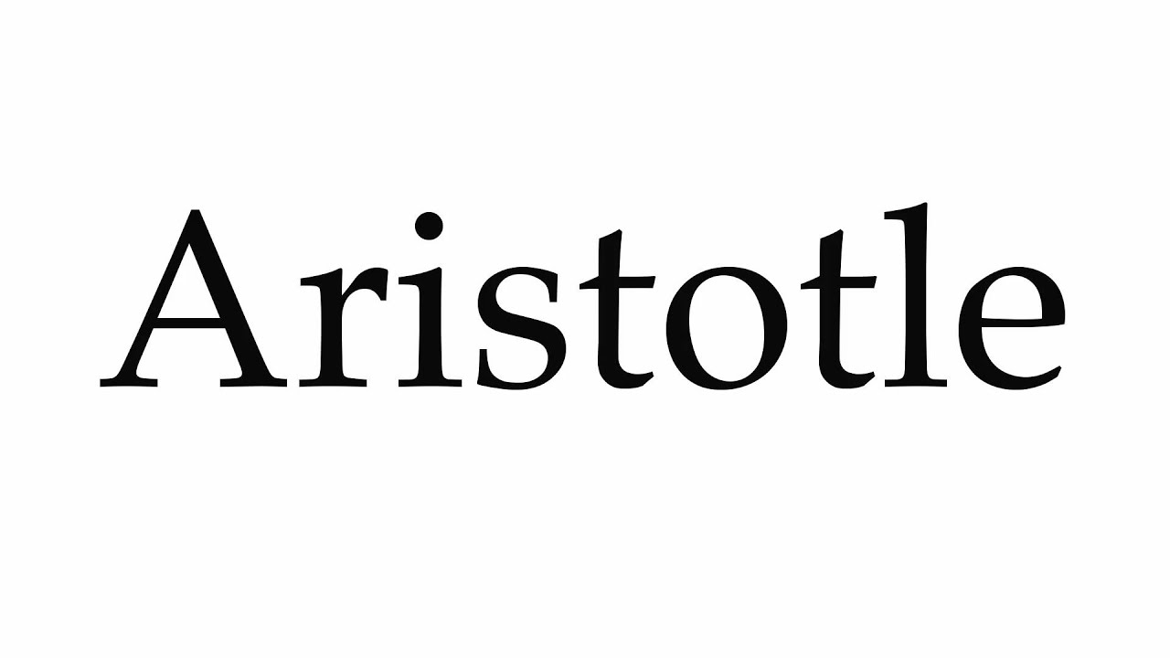 How To Pronounce Aristotle YouTube